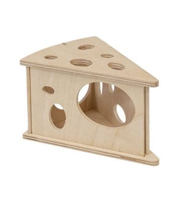 Домик для мелких грызунов деревенный Сыр 15*10*9